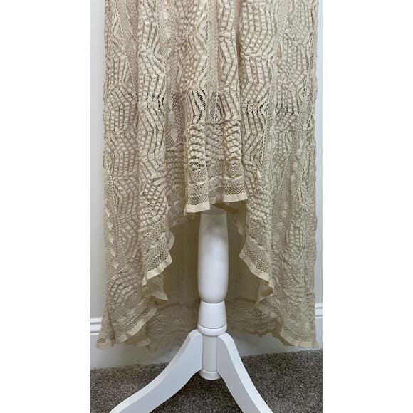 Cottagecore 4 Fairy Coquette Romantic Lace Dress Boho Bridal Prairie Angel - Picture 7 of 12